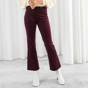 & Other Stories Kick Flare Corduroy Pants Size 2